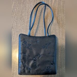 Vintage GAP Black Satin Floral Women's Bag